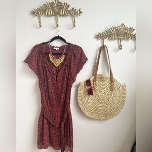 Vacation wear 100%cotton City Chic floral cotton dress M to L